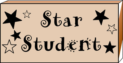 Teacher's Stamp - Star Student - Creative Shapes Etc.