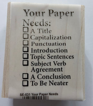 Teacher's Stamp - Your Paper Needs
