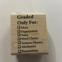Teacher's Stamp - Graded For - Creative Shapes Etc.