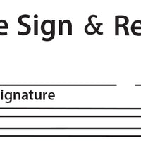 Self Inking Teacher Stamp - Sign & Return - Creative Shapes Etc.