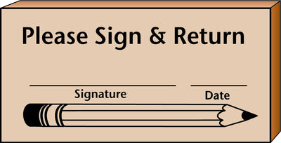 Teacher's Stamp - Sign & Return - Creative Shapes Etc.