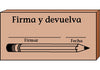 Teacher's Stamp Spanish - Firma y devuelva (Sign & Return) - Creative Shapes Etc.