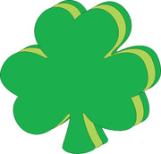 Assorted Green Shamrock Assorted Color Creative Cut-Outs- 3” - Creative Shapes Etc.