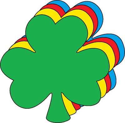 Shamrock Assorted Color Creative Cut-Outs- 3