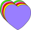 Small Assorted Color Creative Foam Cut-Outs - Heart - Creative Shapes Etc.