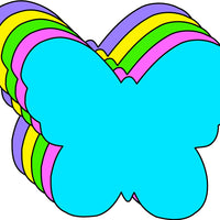 Small Assorted Color Creative Foam Cut-Outs - Butterfly - Creative Shapes Etc.