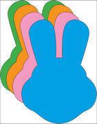 Small Assorted Color Creative Foam Cut-Outs - Bunny With Ears - Creative Shapes Etc.