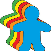 Person Foam Small Assorted Color Creative Cut-Outs- 3” - Creative Shapes Etc.