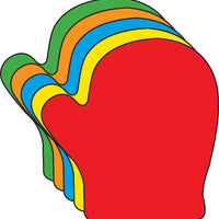 Mitten Assorted Color Creative Cut-Outs- 3” - Creative Shapes Etc.