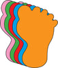 Small Assorted Color Creative Foam Cut-Outs - Foot - Creative Shapes Etc.