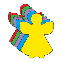Small Assorted Color Creative Foam Cut-Outs - Angel - Creative Shapes Etc.