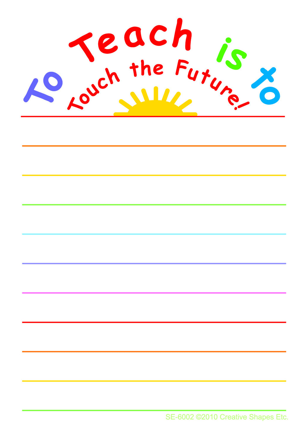 Notes & Quotes - Touch the Future - Creative Shapes Etc.