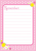 Notes & Quotes - Remember Pink Polka Dots - Creative Shapes Etc.