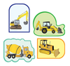 Mini Accents - Construction Variety Pack - Creative Shapes Etc.