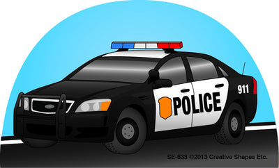 Mini Notepad - Police Car - Creative Shapes Etc.