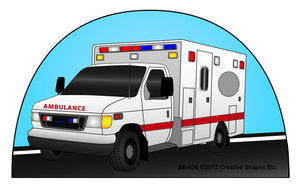 Mini Notepad Ambulance - Creative Shapes Etc.