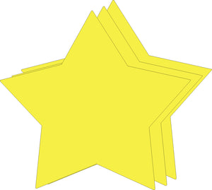 Star Bright Neon Single Color Super Cut-Outs- 8” x 8” - Creative Shapes Etc.