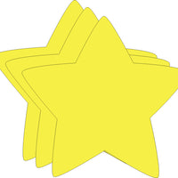 Star Bright Neon Single Color Large Cut-Outs- 5.5” x 5.5” - Creative Shapes Etc.