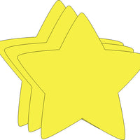 Star Bright Neon Single Color Small Cut-Outs- 3” x 3” - Creative Shapes Etc.