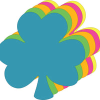 Shamrock Bright Neon Assorted Color Large Cut-Outs- 5.5” x 5.5” - Creative Shapes Etc.