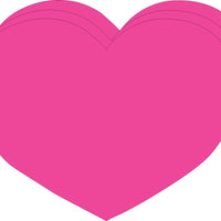 Pink Heart Bright Neon Single Color Super Cut-Outs- 8” x 10” - Creative Shapes Etc.
