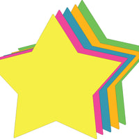 Star Bright Neon Assorted Color Super Cut-Outs- 8” x 8” - Creative Shapes Etc.