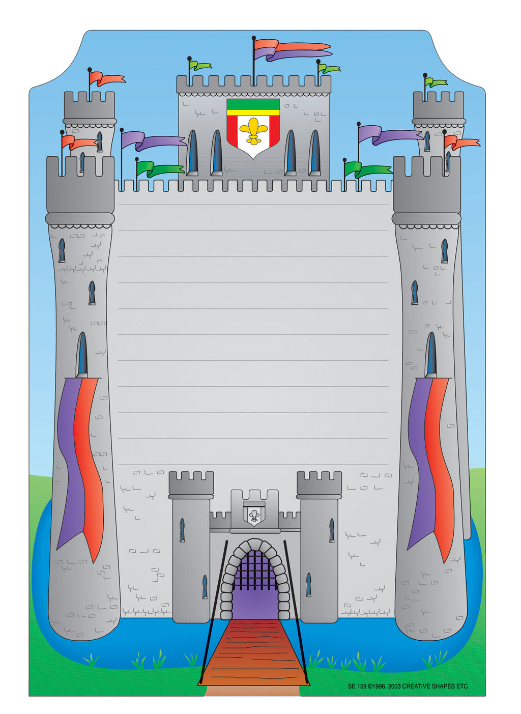 Mini Notepad - Castle - Creative Shapes Etc.