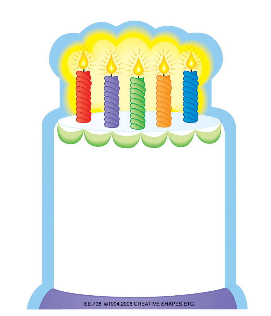 Shape Note Cake SHAPES ETC. Mini Notepad - Birthday Cake