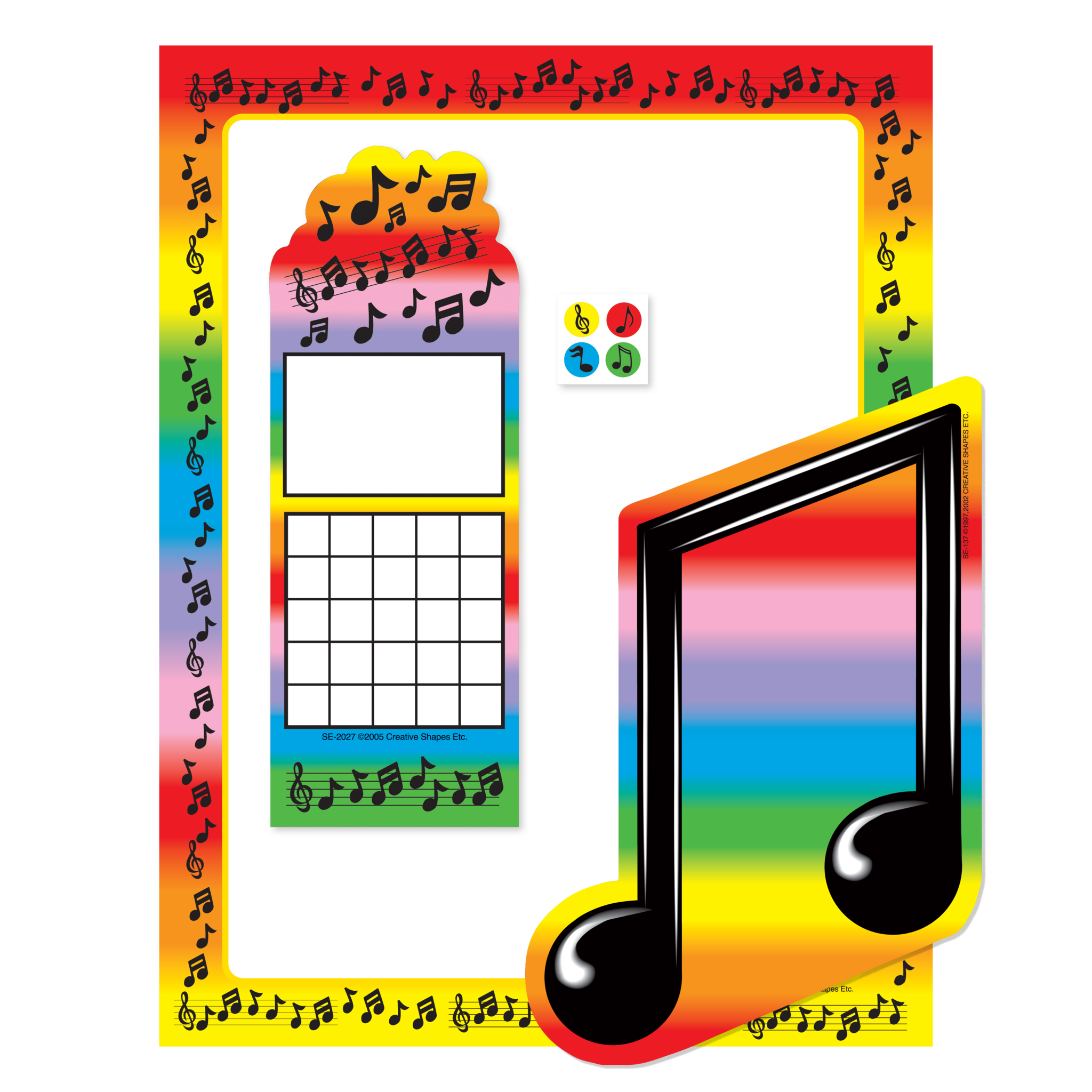 Note Circle Chart Music Note Circle Chart