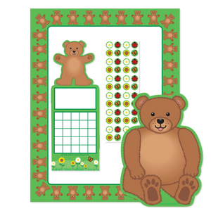 Stationery Set - Teddy Bear - Creative Shapes Etc.