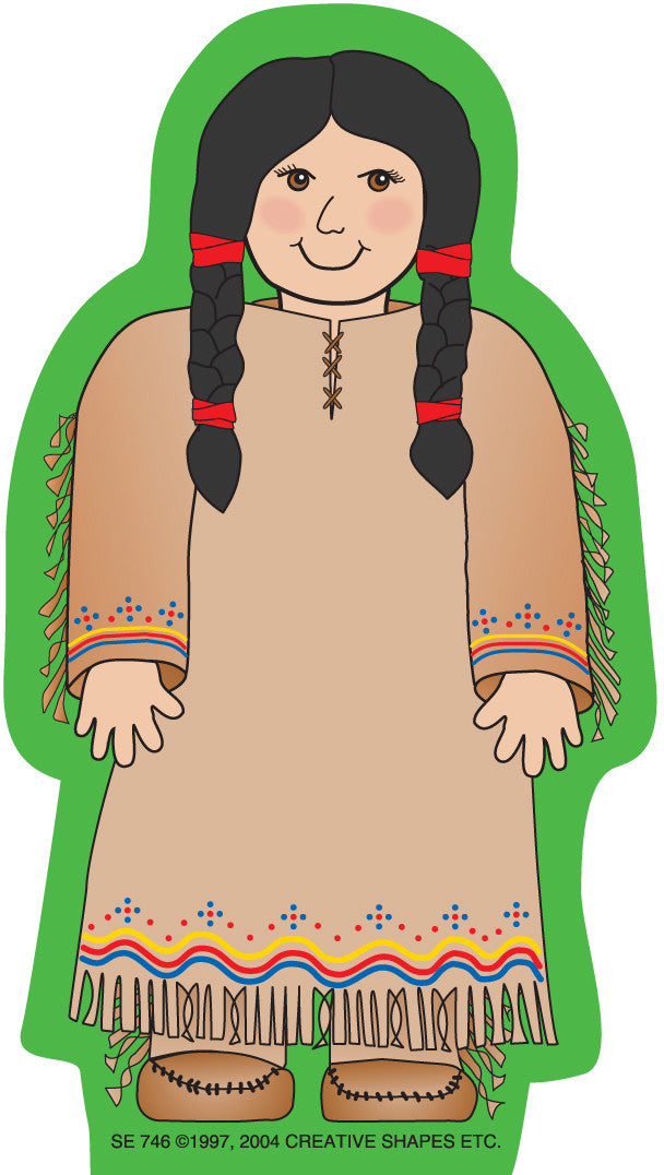 Mini Notepad - Native American Girl - Creative Shapes Etc.