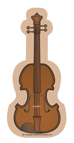 Mini Notepad - Violin - Creative Shapes Etc.