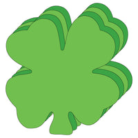 Large Assorted Color Creative Foam Cut-Outs - Assorted Green Four Leaf Clover