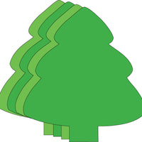 Large Assorted Color Creative Foam Cut-Outs - Assorted Green Evergreen Tree - Creative Shapes Etc.
