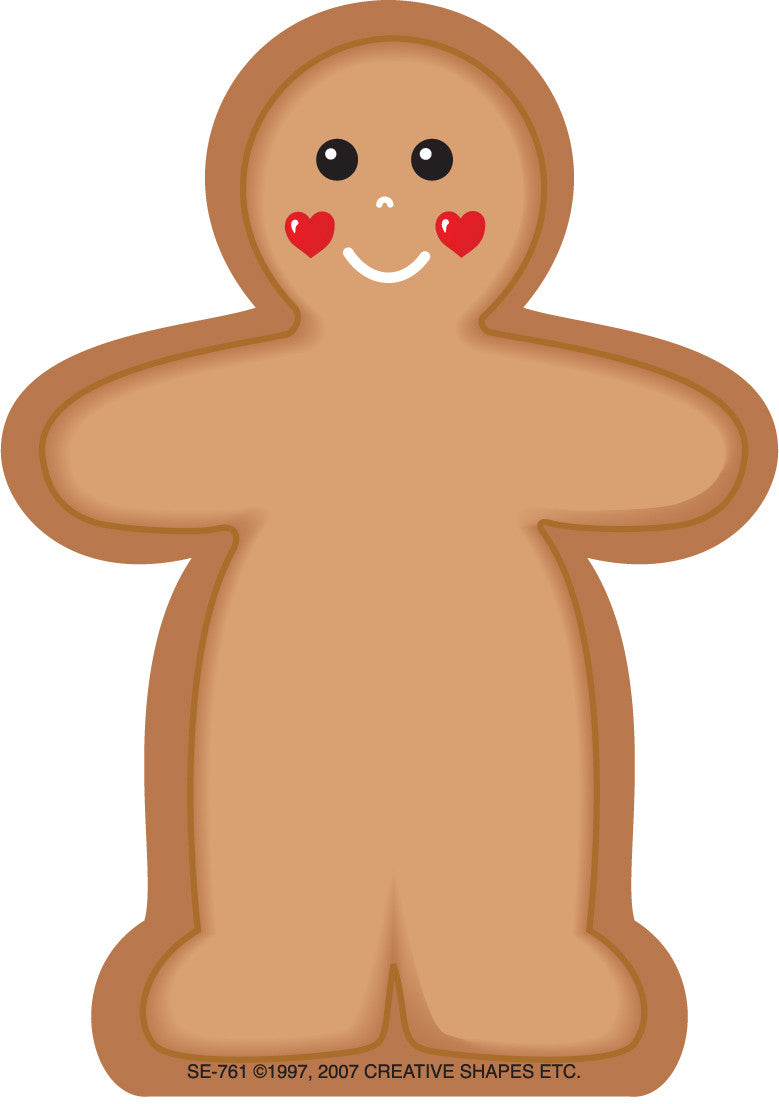 Mini Notepad - Gingerbread Man - Creative Shapes Etc.