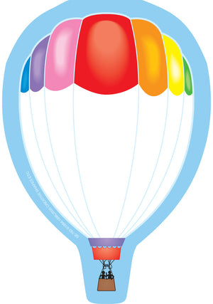 Mini Notepad - Hot Air Balloon - Creative Shapes Etc.