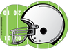 Mini Notepad - Football Helmet - Creative Shapes Etc.