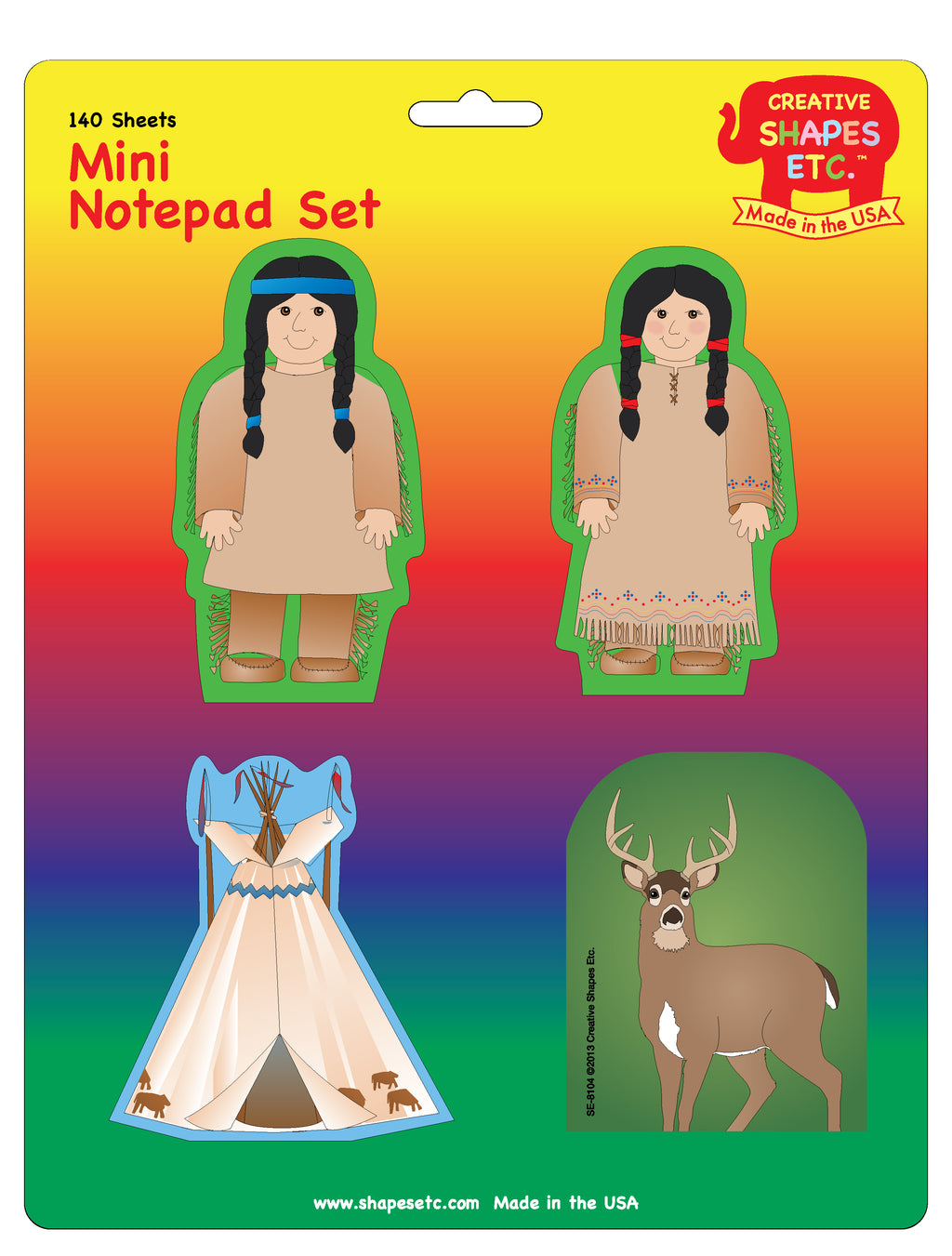 Mini Notepad Set - Native American - Creative Shapes Etc.