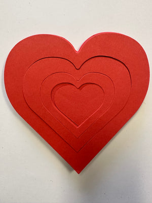 Growing Heart Large Single Color Cut-Out - 5.5" - Creative Shapes Etc.