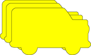 Large Single Color Cut-Out - School bus - Creative Shapes Etc.