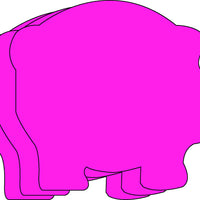 Large Single Color Cut-Out - Pig - Creative Shapes Etc.