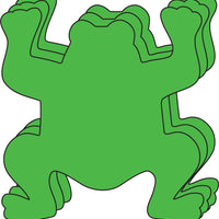 Large Single Color Creative Foam Cut-Outs - Frog - Creative Shapes Etc.