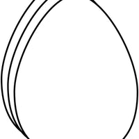 Large Single Color Cut-Out - Egg - Creative Shapes Etc.