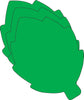 Large Single Color Cut-Out - Green Leaf - Creative Shapes Etc.
