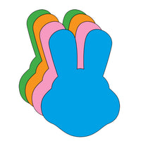 Large Assorted Color Creative Foam Cut-Outs - Bunny With Ears - Creative Shapes Etc.