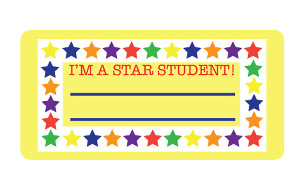 Nametag - Star Student - Creative Shapes Etc.