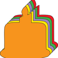 Large Assorted Color Creative Foam Cut-Outs - Birthday Cake - Creative Shapes Etc.