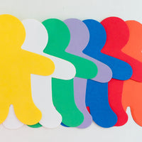 Person Large Assorted Color Creative Cut-Outs- 5.5" - Creative Shapes Etc.