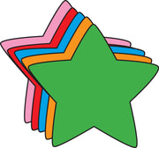 Large Assorted Color Creative Foam Cut-Outs - Star - Creative Shapes Etc.