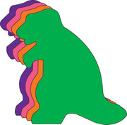 Large Assorted Color Creative Foam Cut-Outs - Dinosaur - Creative Shapes Etc.
